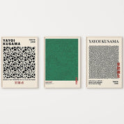 Yayoi Kusama Abstract Line Dots Canvas Poster - The House Of BLOC