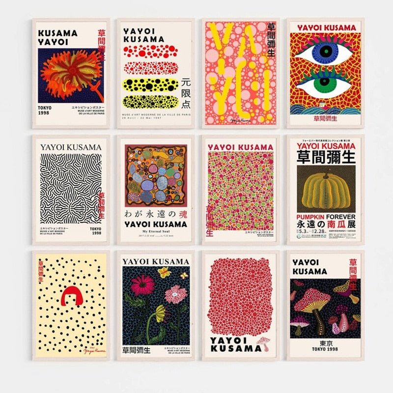 Yayoi Kusama Museum Abstract Art Poster - The House Of BLOC