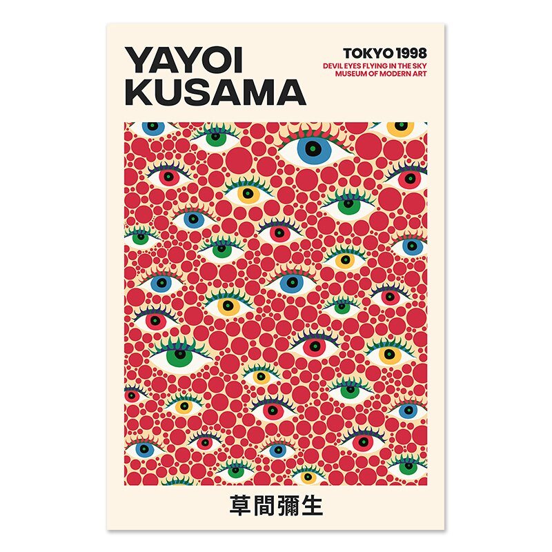 Yayoi Kusama Museum Abstract Art Poster - The House Of BLOC