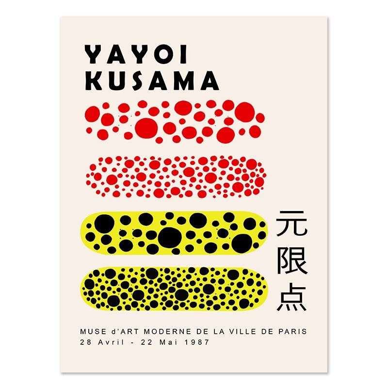 Yayoi Kusama Museum Abstract Art Poster - The House Of BLOC